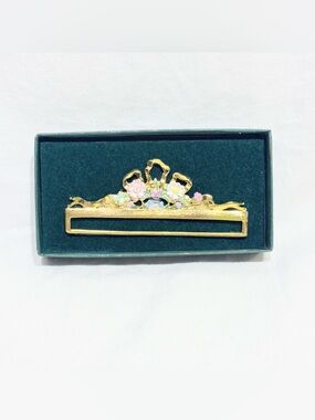 Rare New Just Nan PullWare BellPull Hardware Floral Ribbon Cross Stitch